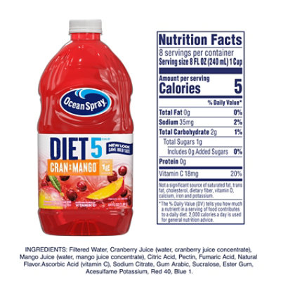 Ocean Spray Diet Juice Cran-Mango - 64 Fl. Oz. - Image 4