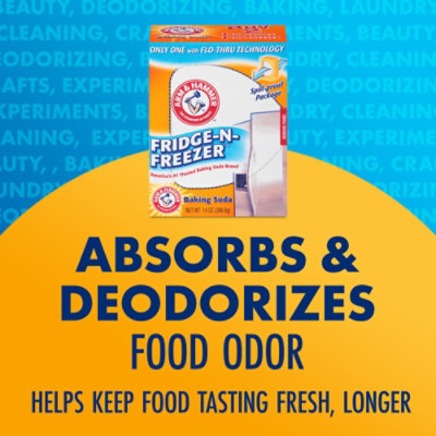 ARM & HAMMER Fridge N Freezer Odor Absorber Baking Soda - 14 Oz - Image 2