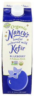 Nancys Kefir Bluberry Low Fat Yogurt - Quart - Safeway