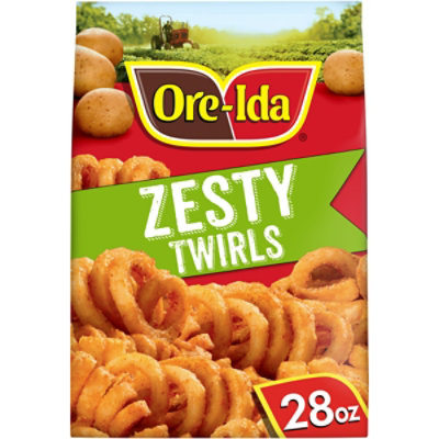Ore-Ida Zesty Twirls Seasoned French Fries Fried Frozen Potatoes - 28 Oz - Image 1