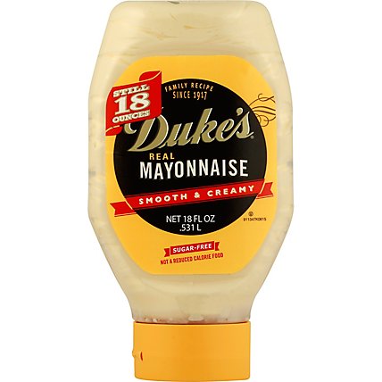 Dukes Mayonnaise Real Sugar Free Smooth & Creamy - 18 Fl. Oz. - Image 2