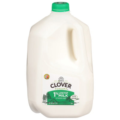 Clover Stornetta Milk Lowfat 1% - 1 Gallon - Image 1