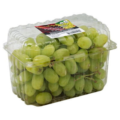 Grapes Green Organic Prepacked - 2 Lb - Image 1