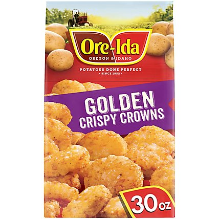 Ore-Ida Golden Crispy Crowns Seasoned Shredded Frozen Potatoes Bag - 30 Oz - Image 1