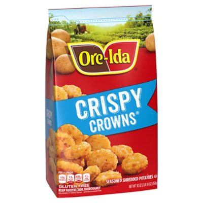 Ore-Ida Golden Crispy Crowns Seasoned Shredded Frozen Potatoes Bag - 30 Oz - Image 6