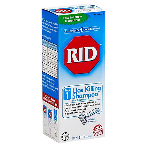 RID Lice Treatment Lice Killing Shampoo Step 1 - 8 Fl. Oz.