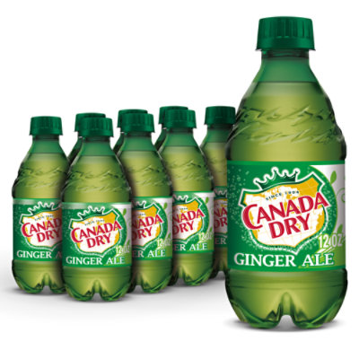 Canada Dry Ginger Ale Soda Bottles - 8-12 Fl. Oz.