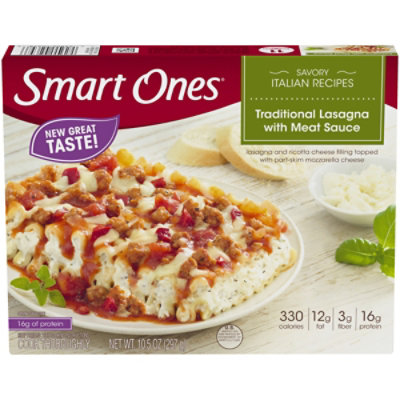 Smart Ones Traditional Lasagna with Meat Sauce & Mozzarella Cheese Frozen Meal Box - 10.5 Oz - Image 5