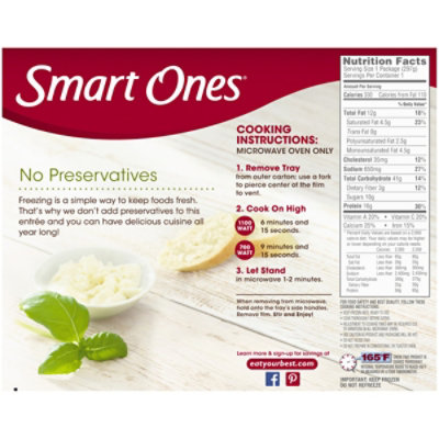 Smart Ones Traditional Lasagna with Meat Sauce & Mozzarella Cheese Frozen Meal Box - 10.5 Oz - Image 6