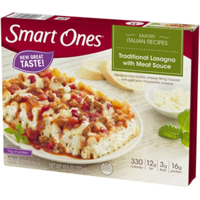 Smart Ones Traditional Lasagna with Meat Sauce & Mozzarella Cheese Frozen Meal Box - 10.5 Oz - Image 8