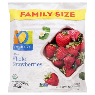 O Organics Organic Strawberries Whole Family Pack - 48 Oz