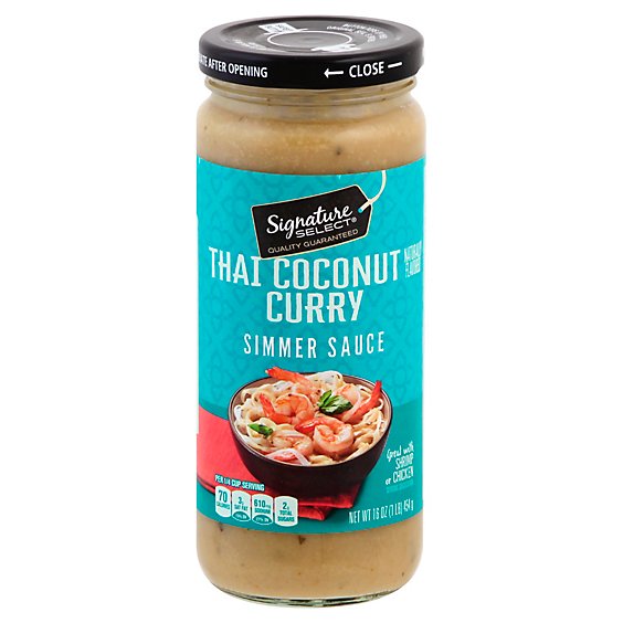 Signature SELECT Simmer Sauce Thai Coconut Curry Jar - 16 Oz