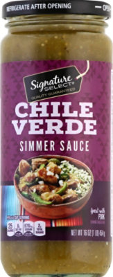 Signature SELECT Slow Cooker Sauce Chile Verde Jar - 16 Oz - Image 2