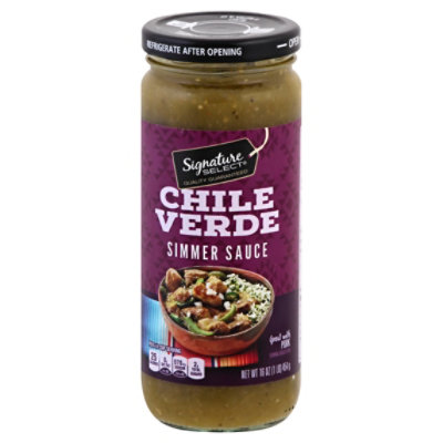 Signature SELECT Slow Cooker Sauce Chile Verde Jar - 16 Oz