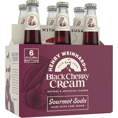 Henry Weinhards Black Cherry Cream 0% ABV Bottles - 6-12 Fl. Oz. - Image 1