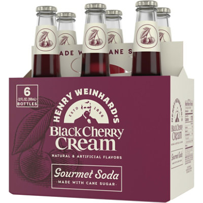 Henry Weinhards Black Cherry Cream 0% ABV Bottles - 6-12 Fl. Oz. - Image 2