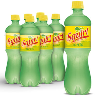 Squirt Grapefruit Soda Bottle - 6-0.5 Liter - Image 1