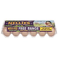 Nellies Eggs Free Range Grade A Brown Large - 12 Count - Image 3