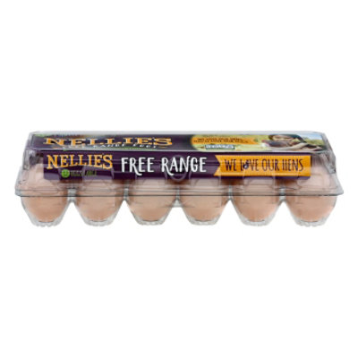 Nellies Eggs Free Range Grade A Brown Large - 12 Count - Image 2