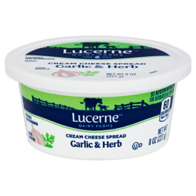 Lucerne Cream Cheese Soft Garlic Herb - 8 Oz - Image 1