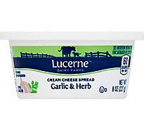 Lucerne Cream Cheese Soft Garlic Herb - 8 Oz