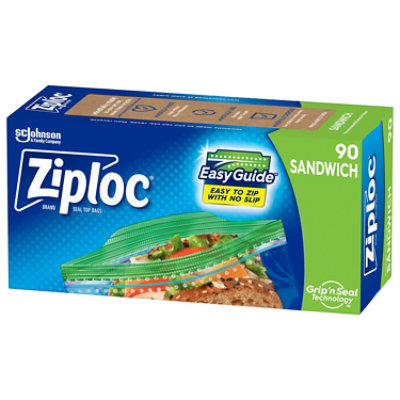 Ziploc Sandwich Bags With Grip N Seal Technology - 90 Count - Image 2