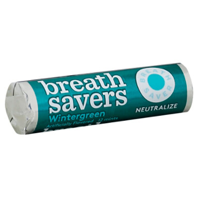 BreathSavers Mints Sugar Free With Neutrazin Wintergreen - 12 Count ...