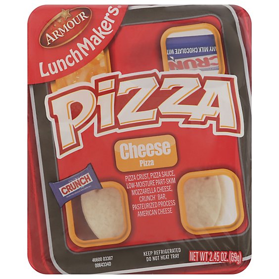 Armour LunchMakers Cheese Pizza Kit with Crunch Bar - 2.5 Oz