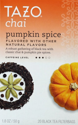 TAZO Tea Bags Black Tea Chai Pumpkin Spice - 20 Count - Image 2