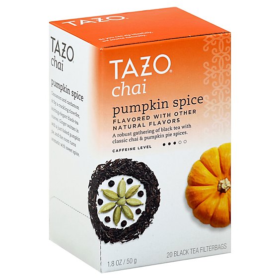 TAZO Tea Bags Black Tea Chai Pumpkin Spice - 20 Count
