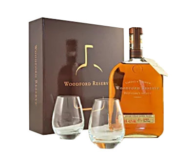 Woodford Reserve Distillers Select Whiskey Bourbon Kentucky Straight 90.4 Proof W 2 Glasses - 750 Ml - Image 1