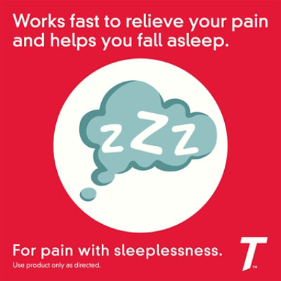 TYLENOL PM Pain Reliever/Nighttime Sleep Aid Caplets Extra Strength - 24 Count - Image 2