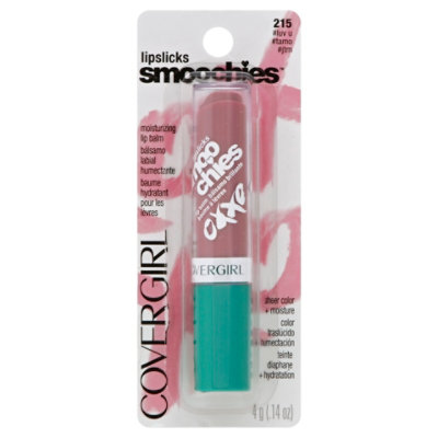 COVERGIRL Lipslicks Smoochies Lip Balm Moisturizing #Luv U 215 - 0.14 Oz