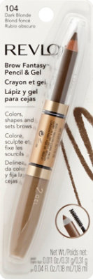 Revlon Brow Fantasy Pencil & Gel Dark Blonde 104 - .011 Oz - Image 2