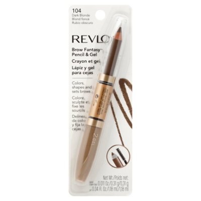 Revlon Brow Fantasy Pencil & Gel Dark Blonde 104 - .011 Oz - Image 1