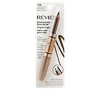 Revlon Brow Fantasy Pencil & Gel Dark Blonde 104 - .011 Oz