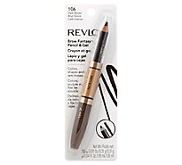 Revlon Brow Fantasy Pencil & Gel Dark Brown 106 - .011 Oz