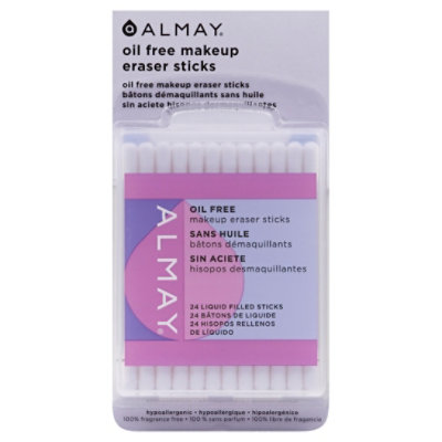 Almay Makeup Eraser Sticks Oil Free - 24 Count