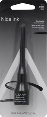 Almay Nice Ink 221 Black Noir Liquid Eyeliner - 0.1 Fl. Oz. - Image 2