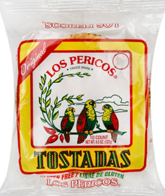 Los Pericos Tostadas Gluten Free Original Bag 10 Count - 4.5 Oz - Image 2