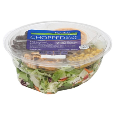 Signature Farms Salad Bowl Chopped BBQ Seasoned Ranch Chicken Salad - 7 Oz