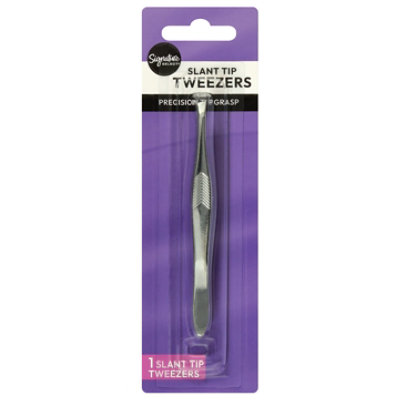 Signature Select/Care Tweezer Slant Tip Precision Tip Grasp - Each - Image 2