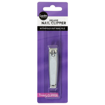 Signature Select/Care Clipper Nail Deluxe With Fold Out Nail File - Each - Image 2