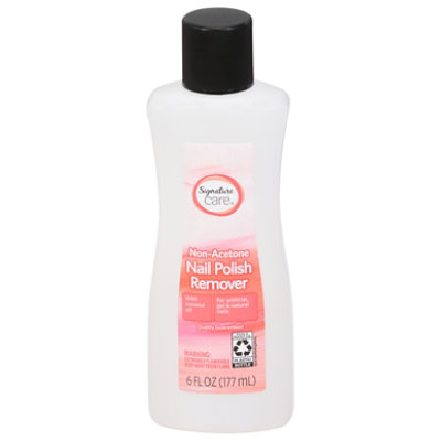 Signature Care Nail Polish Remover Non Acetone - 6 Fl. Oz.