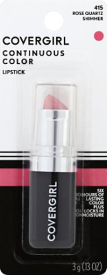 COVERGIRL Continuous Color Lipstick Rose Quartz 415 - 0.13 Oz