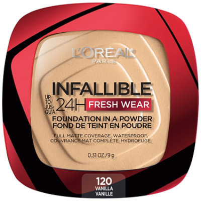 L'Oreal Paris Infallible Vanilla Up to 24 Hour Fresh Wear Foundation In A Powder - 0.31 Oz - Image 2