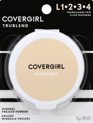 COVERGIRL truBLEND Mineral Pressed Powder Translucent Fair L1-4 - 0.39 Oz - Image 1