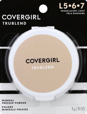 COVERGIRL truBLEND Mineral Pressed Powder Translucent Light L5-7 - 0.39 Oz