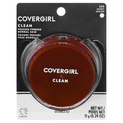 COVERGIRL Clean Pressed Powder Normal Skin Ivory 105 - 0.39 Oz