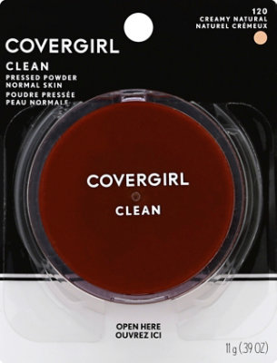 COVERGIRL Clean Pressed Powder Normal Skin Creamy Natural 120 - 0.39 Oz - Image 1